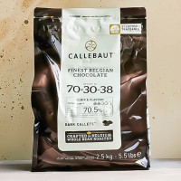 Шоколад Callebaut горький 70,5%, 2,5 кг. (Бельгия)