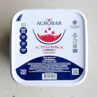 Пюре клубники "Agrobar" (АГРОБАР), 1 кг.